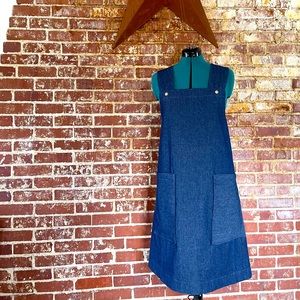 New French apron denim dress vintage inspired